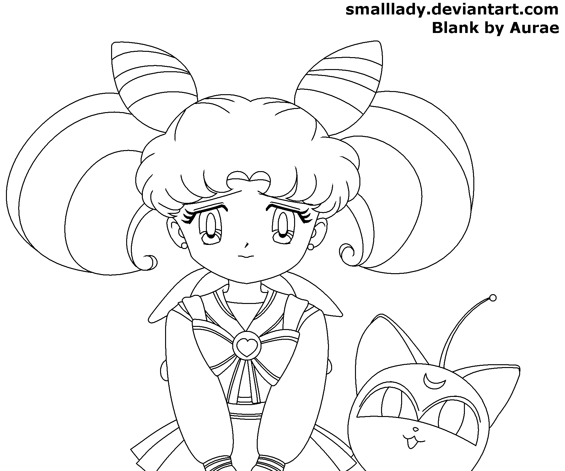 sailor moon and rini coloring pages - photo #24